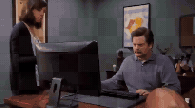 Ron Swanson Trash Computer